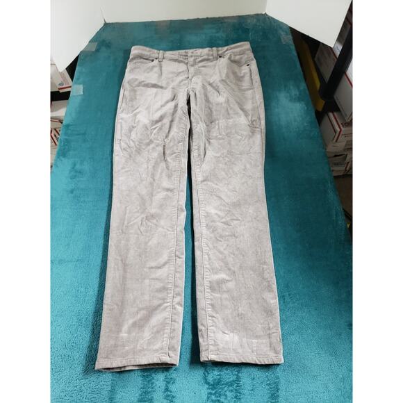 Talbots Jeans Size 10 Petite Womens Gray Pants Corduroy Mid Rise Straight - Picture 1 of 12